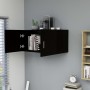 Armario de pared madera contrachapada negro 80x39x40 cm de vidaXL, Estantes y estanterías - Ref: Foro24-802796, Precio: 53,16...