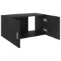 Wandschrank Sperrholz schwarz 80x39x40 cm von vidaXL, Regale und Regale - Ref: Foro24-802796, Preis: 52,37 €, Rabatt: %