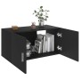 Armario de pared madera contrachapada negro 80x39x40 cm de vidaXL, Estantes y estanterías - Ref: Foro24-802796, Precio: 53,16...