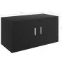 Wandschrank Sperrholz schwarz 80x39x40 cm von vidaXL, Regale und Regale - Ref: Foro24-802796, Preis: 52,37 €, Rabatt: %