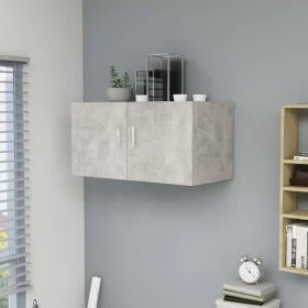 Concrete gray plywood wall cabinet 80x39x40 cm by vidaXL, Shelves and shelves - Ref: Foro24-802799, Price: 54,69 €, Discount: %