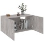 Wandschrank aus betongrauem Sperrholz, 80 x 39 x 40 cm von vidaXL, Regale und Regale - Ref: Foro24-802799, Preis: 55,08 €, Ra...