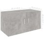 Wandschrank aus betongrauem Sperrholz, 80 x 39 x 40 cm von vidaXL, Regale und Regale - Ref: Foro24-802799, Preis: 55,08 €, Ra...