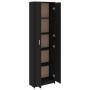 Flurschrank aus schwarzem Sperrholz 55x25x189 cm von vidaXL, Kleiderschränke - Ref: Foro24-802850, Preis: 122,02 €, Rabatt: %