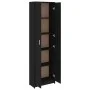 Flurschrank aus schwarzem Sperrholz 55x25x189 cm von vidaXL, Kleiderschränke - Ref: Foro24-802850, Preis: 124,19 €, Rabatt: %