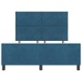 Estructura de cama Azul oscuro 140 x 200 cm Terciopelo