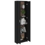Flurschrank aus schwarzem Sperrholz 55x25x189 cm von vidaXL, Kleiderschränke - Ref: Foro24-802850, Preis: 122,02 €, Rabatt: %