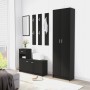 Armario de pasillo de madera contrachapada negro 55x25x189 cm de vidaXL, Armarios roperos - Ref: Foro24-802850, Precio: 126,5...