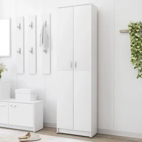 White plywood hallway cabinet 55x25x189 cm by vidaXL, Wardrobes - Ref: Foro24-802849, Price: 148,50 €, Discount: %