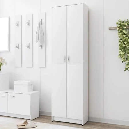 White plywood hallway cabinet 55x25x189 cm by vidaXL, Wardrobes - Ref: Foro24-802849, Price: 148,49 €, Discount: %