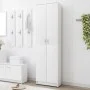 White plywood hallway cabinet 55x25x189 cm by vidaXL, Wardrobes - Ref: Foro24-802849, Price: 148,49 €, Discount: %