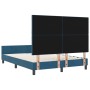 Estructura de cama Azul oscuro 140 x 200 cm Terciopelo