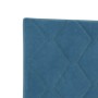 Estructura de cama Azul oscuro 140 x 200 cm Terciopelo