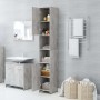 Badezimmerschrank aus betongrauem Sperrholz, 30 x 30 x 183,5 cm von vidaXL, Badezimmermöbel - Ref: Foro24-802601, Preis: 65,7...