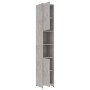 Badezimmerschrank aus betongrauem Sperrholz, 30 x 30 x 183,5 cm von vidaXL, Badezimmermöbel - Ref: Foro24-802601, Preis: 65,7...