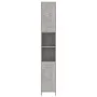 Armario baño madera contrachapada gris hormigón 30x30x183,5 cm de vidaXL, Muebles de baño - Ref: Foro24-802601, Precio: 65,49...