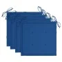 Sillas de jardín apilables 4 uds madera maciza teca con cojines de , Sillas de jardín - Ref: Foro24-3073389, Precio: 514,79 €...
