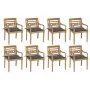Batavia chairs 8 units solid teak wood with cushions by , Garden chairs - Ref: Foro24-3073349, Price: 1,00 €, Discount: %