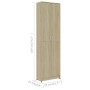 Sperrholz Flurschrank Eiche Farbe 55x25x189 cm von vidaXL, Kleiderschränke - Ref: Foro24-802852, Preis: 125,73 €, Rabatt: %