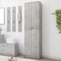 Betongrauer Flurschrank aus Spanplatte, 55 x 25 x 189 cm von vidaXL, Kleiderschränke - Ref: Foro24-802853, Preis: 118,24 €, R...