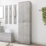 Concrete gray chipboard hallway cabinet 55x25x189 cm by vidaXL, Wardrobes - Ref: Foro24-802853, Price: 116,63 €, Discount: %