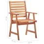 Garten-Esszimmerstühle und Kissen, 4 Stück, massives Akazienholz von , Gartenstühle - Ref: Foro24-3078327, Preis: 306,78 €, R...
