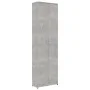 Concrete gray chipboard hallway cabinet 55x25x189 cm by vidaXL, Wardrobes - Ref: Foro24-802853, Price: 116,63 €, Discount: %