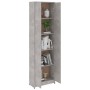 Betongrauer Flurschrank aus Spanplatte, 55 x 25 x 189 cm von vidaXL, Kleiderschränke - Ref: Foro24-802853, Preis: 118,24 €, R...
