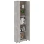 Concrete gray chipboard hallway cabinet 55x25x189 cm by vidaXL, Wardrobes - Ref: Foro24-802853, Price: 116,63 €, Discount: %