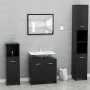 Conjunto de muebles de baño madera contrachapada negro de vidaXL, Muebles de baño - Ref: Foro24-802580, Precio: 81,02 €, Desc...