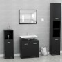 Conjunto de muebles de baño madera contrachapada negro de vidaXL, Muebles de baño - Ref: Foro24-802580, Precio: 84,23 €, Desc...