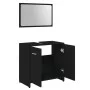 Badezimmermöbelset aus schwarzem Sperrholz von vidaXL, Badezimmermöbel - Ref: Foro24-802580, Preis: 81,02 €, Rabatt: %