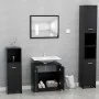 Conjunto de muebles de baño madera contrachapada negro de vidaXL, Muebles de baño - Ref: Foro24-802580, Precio: 81,02 €, Desc...