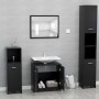 Conjunto de muebles de baño madera contrachapada negro de vidaXL, Muebles de baño - Ref: Foro24-802580, Precio: 84,23 €, Desc...
