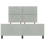 Estructura de cama Gris claro 160 x 200 cm Terciopelo