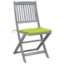 Klappbare Gartenstühle 6 Stück Kissen massives Akazienholz von , Gartenstühle - Ref: Foro24-3065445, Preis: 324,97 €, Rabatt: %