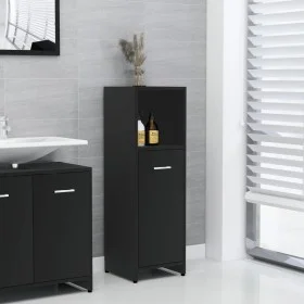 Schwarzer Badezimmerschrank aus Sperrholz, 30 x 30 x 95 cm von vidaXL, Badezimmermöbel - Ref: Foro24-802589, Preis: 48,50 €, ...