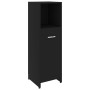 Schwarzer Badezimmerschrank aus Sperrholz, 30 x 30 x 95 cm von vidaXL, Badezimmermöbel - Ref: Foro24-802589, Preis: 50,34 €, ...