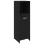 Schwarzer Badezimmerschrank aus Sperrholz, 30 x 30 x 95 cm von vidaXL, Badezimmermöbel - Ref: Foro24-802589, Preis: 48,50 €, ...