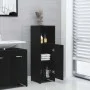 Schwarzer Badezimmerschrank aus Sperrholz, 30 x 30 x 95 cm von vidaXL, Badezimmermöbel - Ref: Foro24-802589, Preis: 48,50 €, ...