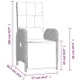 Garden dining set 7 pieces and gray synthetic rattan cushions by , Garden sets - Ref: Foro24-3213532, Price: 994,46 €, Discou...