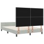 Estructura de cama Gris claro 160 x 200 cm Terciopelo