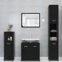 Schwarzer Badezimmerschrank aus Sperrholz, 30 x 30 x 95 cm von vidaXL, Badezimmermöbel - Ref: Foro24-802589, Preis: 48,50 €, ...