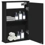 Black engineered wood bathroom mirror cabinet 42x12x60 cm by , Dressing tables - Ref: Foro24-842431, Price: 55,10 €, Discount: %
