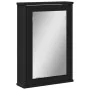Black engineered wood bathroom mirror cabinet 42x12x60 cm by , Dressing tables - Ref: Foro24-842431, Price: 55,10 €, Discount: %