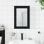Black engineered wood bathroom mirror cabinet 42x12x60 cm by , Dressing tables - Ref: Foro24-842431, Price: 55,10 €, Discount: %