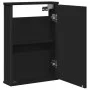 Black engineered wood bathroom mirror cabinet 42x12x60 cm by , Dressing tables - Ref: Foro24-842431, Price: 55,10 €, Discount: %