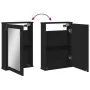 Black engineered wood bathroom mirror cabinet 42x12x60 cm by , Dressing tables - Ref: Foro24-842431, Price: 55,10 €, Discount: %