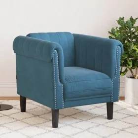 Blauer Samtsessel von , Sofas - Ref: Foro24-372573, Preis: 171,71 €, Rabatt: %