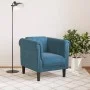 Sillón de terciopelo azul de , Sofás - Ref: Foro24-372573, Precio: 171,69 €, Descuento: %